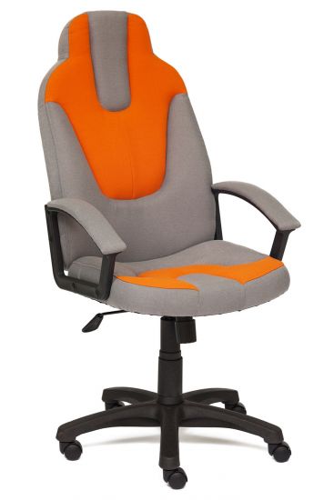 Кресло NEO (3) ткань, серый-оранжевый, С27-С23