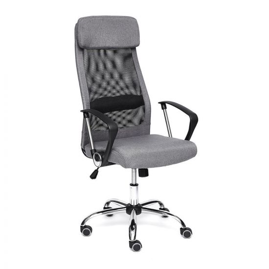Кресло компьютерное Profit ткань , серый-черный