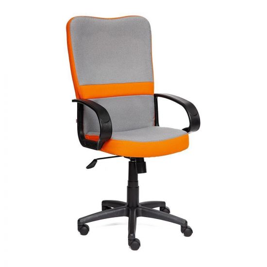 Кресло компьютерное СН757 серый-оранжевый, С27-С23