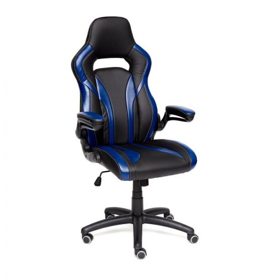 Кресло Rocket кож-зам, черный-темно-синий