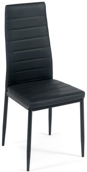 Стул Easy Chair (mod. 24) металл-экокожа, черный