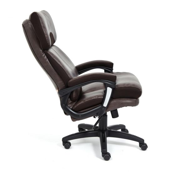 Кресло DUKE кож-зам-ткань, коричневый-коричневый , 4230-TW-24