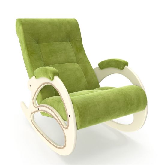 Кресло-качалка мод.№4 (Verona Apple Green-Дуб шампань)