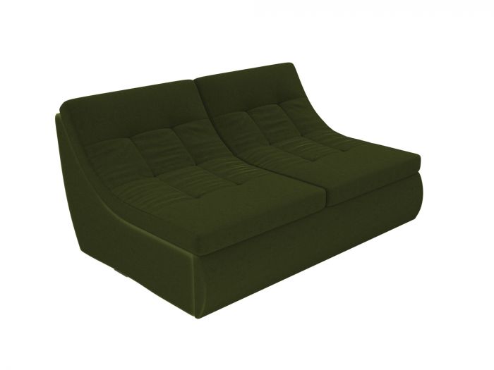 101875 Модуль Холидей раскладной диван | Микровельвет | Зеленый