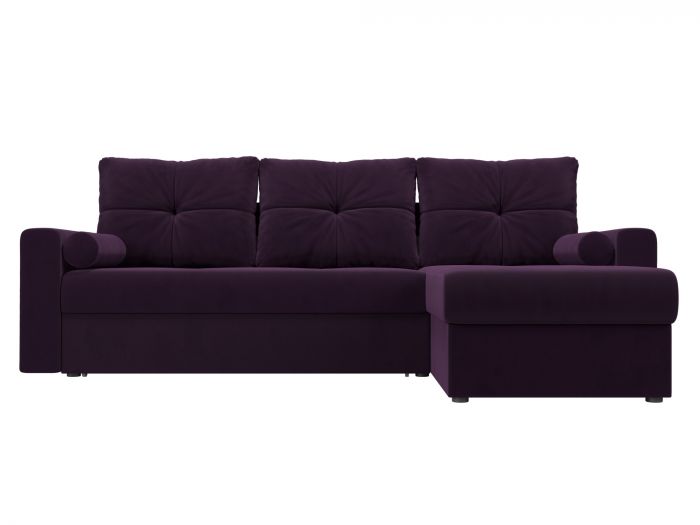 103124 Угловой диван Верона | Велюр | Фиолетовый