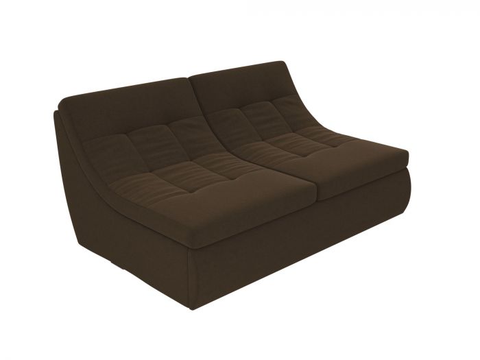 101876 Модуль Холидей раскладной диван | Микровельвет | Коричневый