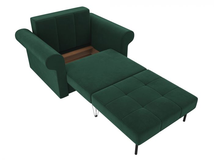 101277 Кресло-кровать Берли | Велюр | Зеленый