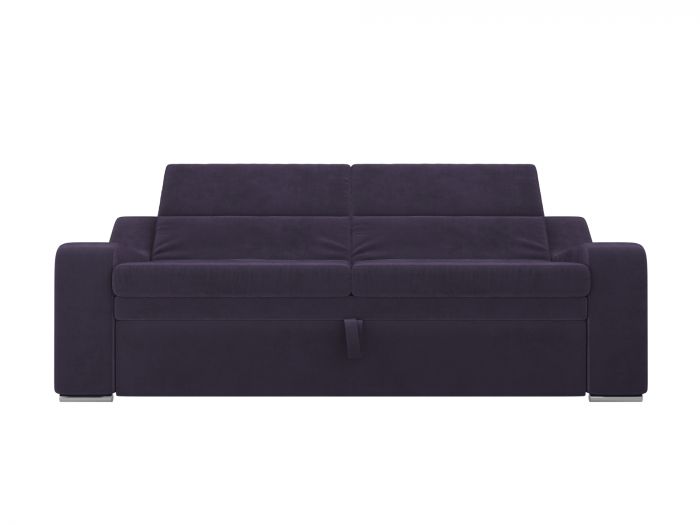 107054 Прямой диван Медиус | Велюр | Фиолетовый