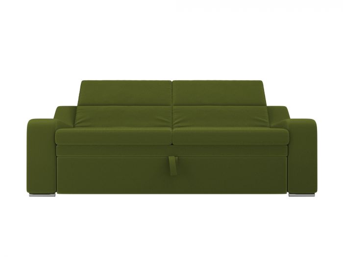 107058 Прямой диван Медиус | Микровельвет | Зеленый