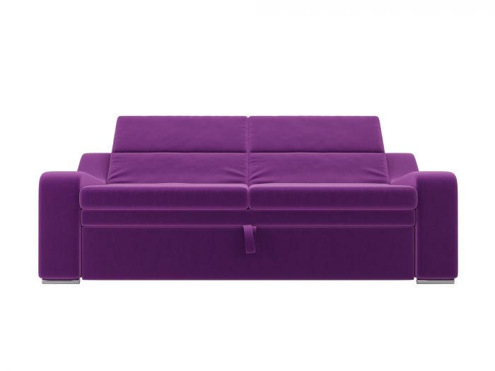 107062 Прямой диван Медиус | Микровельвет | Фиолетовый