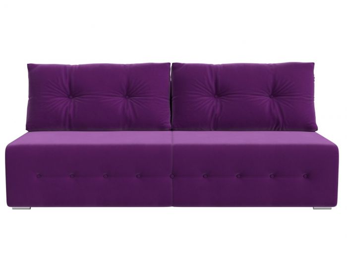 100635 Прямой диван Лондон | Микровельвет | Фиолетовый