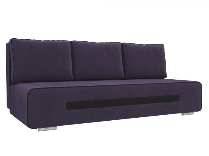 107400 Прямой диван Приам | Велюр | Фиолетовый