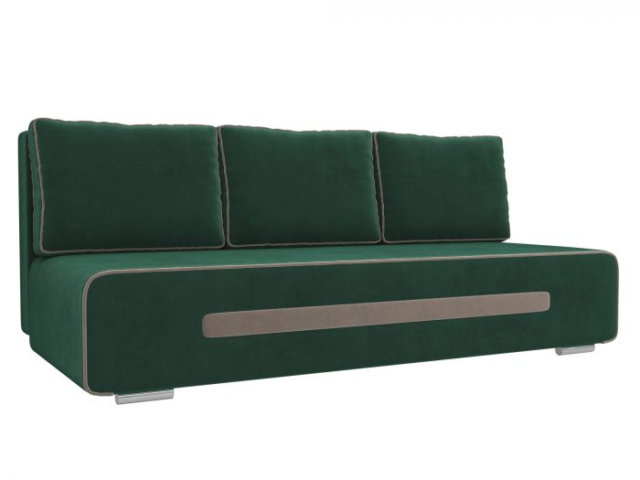 107397 Прямой диван Приам | Велюр | Зеленый