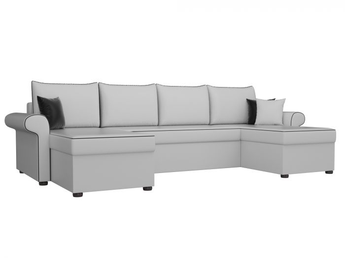31578 П-образный диван Милфорд | Экокожа | Белый