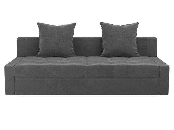 102806 Прямой диван Мартин | Велюр | Серый