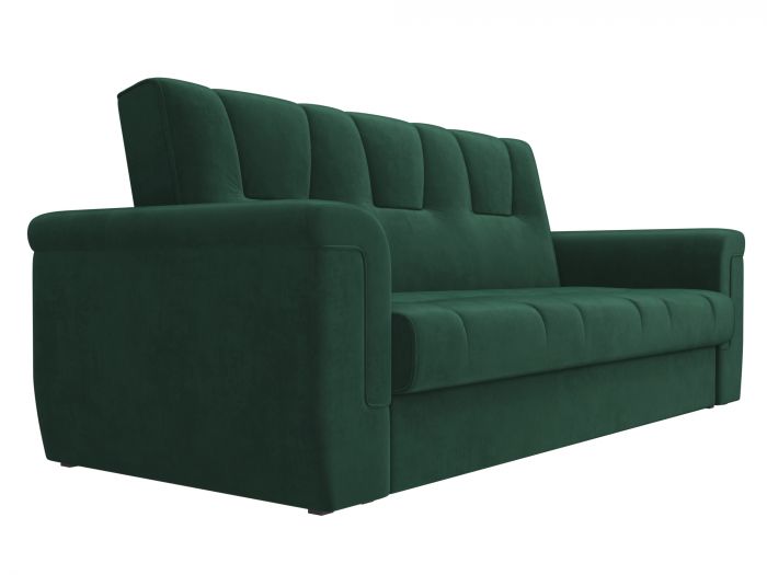 107453 Прямой диван Эллиот | Велюр | Зеленый
