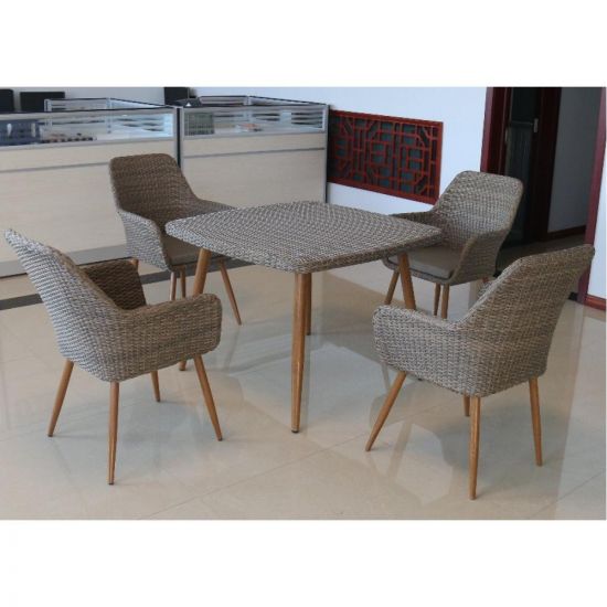 Комплект плетеной мебели T368-Y360B-W65 Light Brown (4+1)