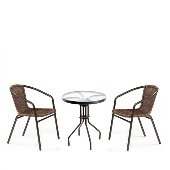 Комплект мебели Асоль-1CD CDC02-TLH060-D60 Brown (2+1)