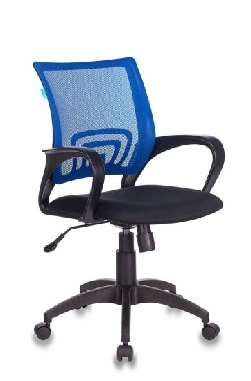 Кресло Бюрократ CH-695N | BL | TW-11 спинка сетка синий TW-05 сиденье черный TW-11