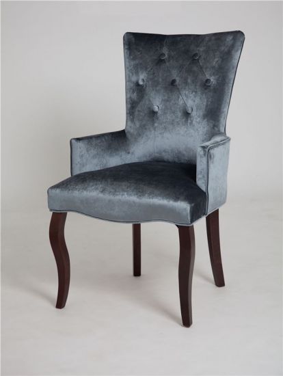 Кресло Виктория (темный тон - 25 - грязно-голубой)