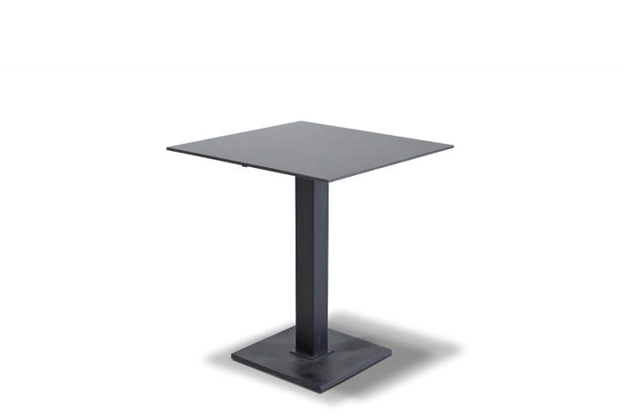 "Каффе" интерьерный стол из HPL квадратный 64х64см, цвет "серый гранит"