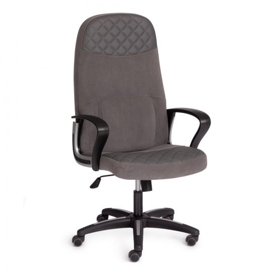 Кресло ADVANCE флок-кож-зам , серый-металлик, 29-C 36