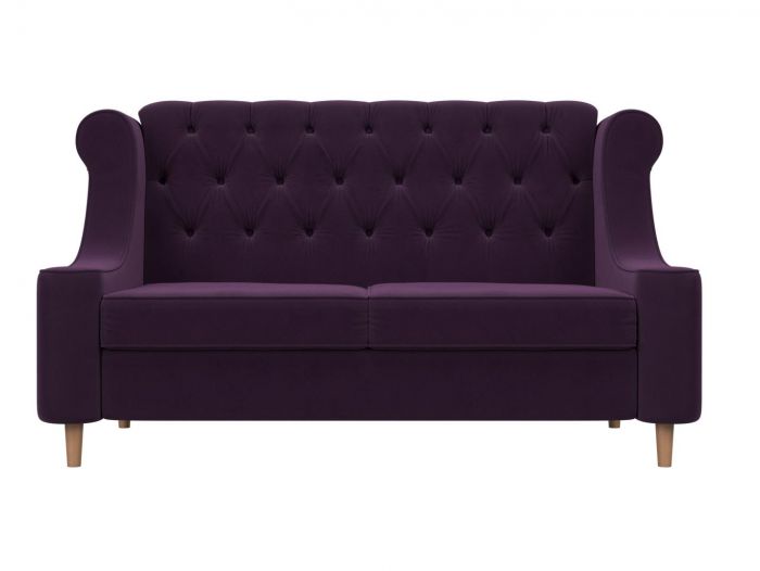 104533 Прямой диван Бронкс | Велюр | Фиолетовый