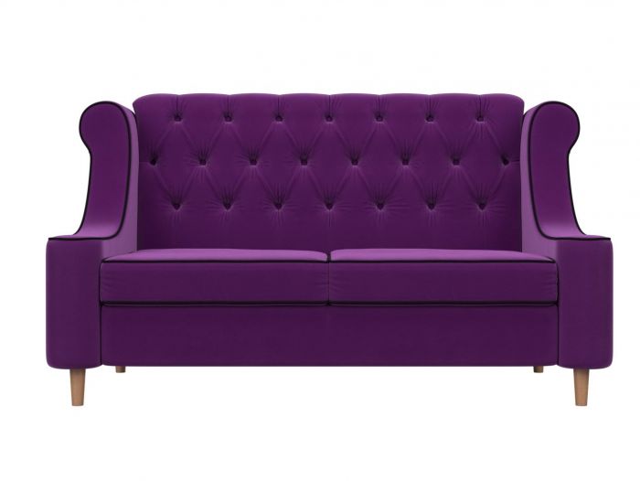 104538 Прямой диван Бронкс | Микровельвет | Фиолетовый