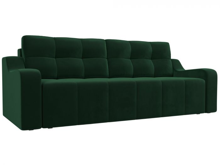 108570 Прямой диван Итон | Велюр | Зеленый
