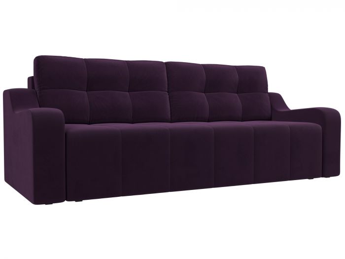 108574 Прямой диван Итон | Велюр | Фиолетовый