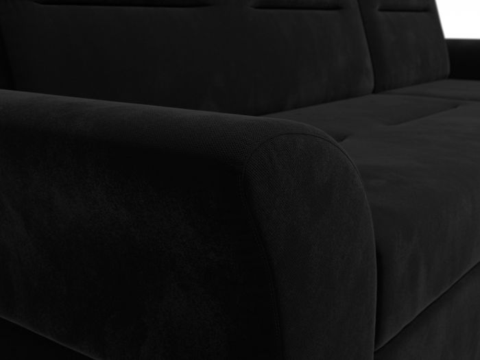 109285 Угловой диван Клайд | Микровельвет | Черный