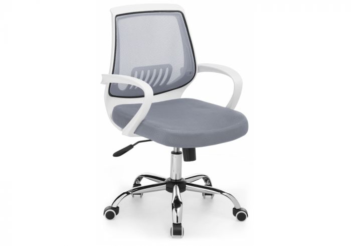 Компьютерное кресло Ergoplus light gray - white