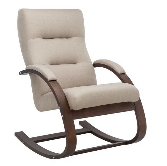 Кресло-качалка Милано (Орех текстура-ткань Малмо 05)