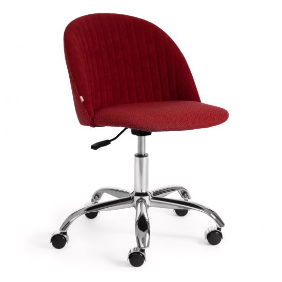 Кресло MELODY флок-ткань, бордо-красный, 10-MJ190-11