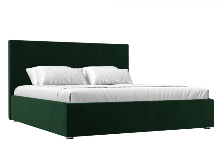 108330 Интерьерная кровать Кариба 180 | Велюр | Зеленый