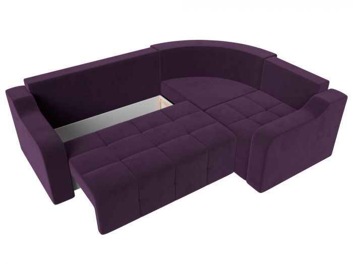 108816 Угловой диван Кембридж | Велюр | Фиолетовый