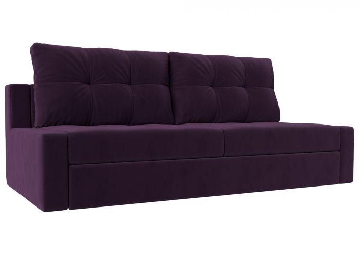 110991 Прямой диван Мартин | Велюр | Фиолетовый