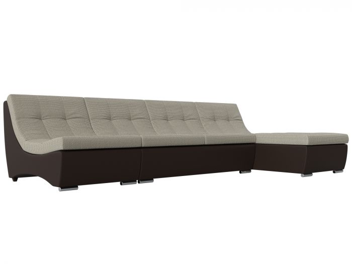 111520 Угловой модульный диван Монреаль | Корфу | экокожа | Корфу 02 | коричневый