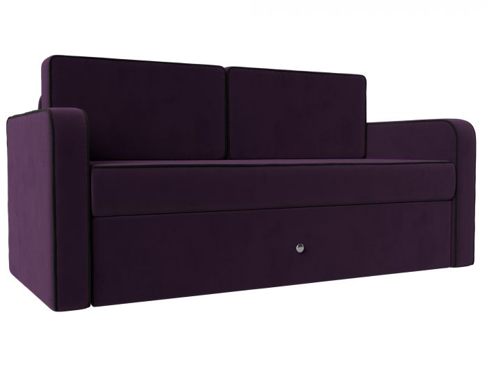 111844 Детский диван трансформер Смарт | Велюр | Фиолетовый | Черный