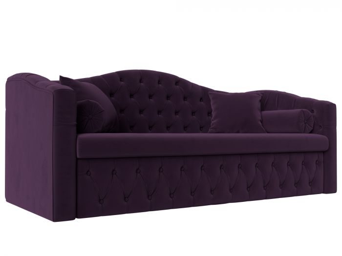 112855 Прямой диван Мечта | Велюр | Фиолетовый