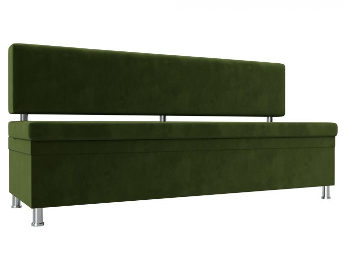 114502 Кухонный прямой диван Стайл | Микровельвет | Зеленый