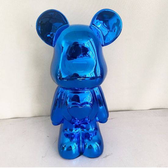 Статуэтка Lucky Bear (Bearbrick) IST-017 | 28 см | синий глянцевый
