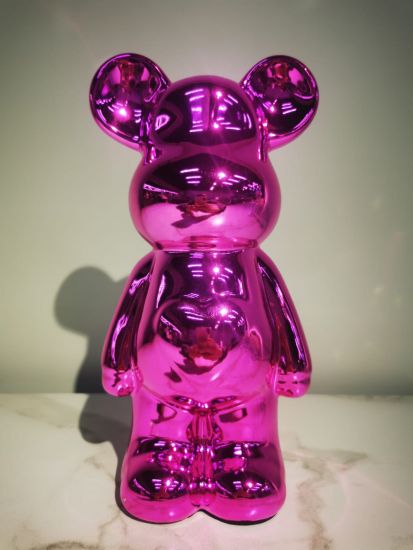 Статуэтка Lucky Bear (Bearbrick) IST-018 | 28 см | фуксия глянцевый