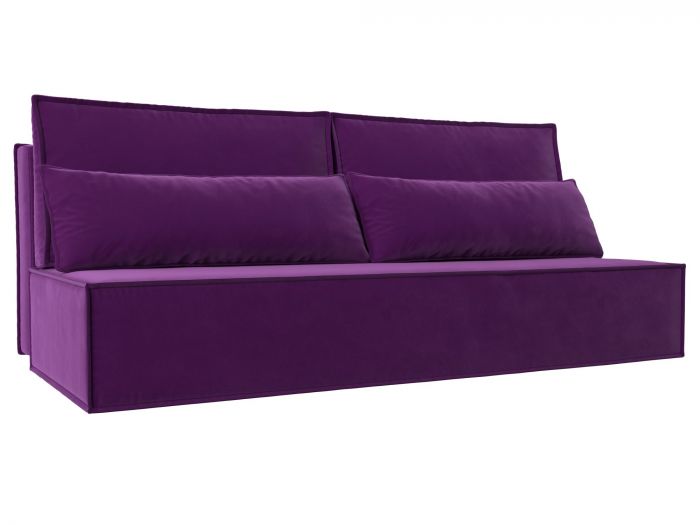 114488 Прямой диван Фабио Лайт | Микровельвет | Фиолетовый