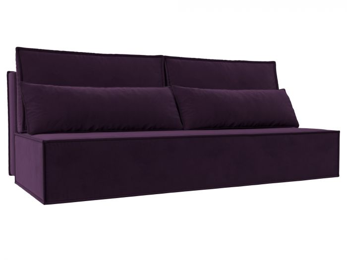 114491 Прямой диван Фабио Лайт | Велюр | Фиолетовый