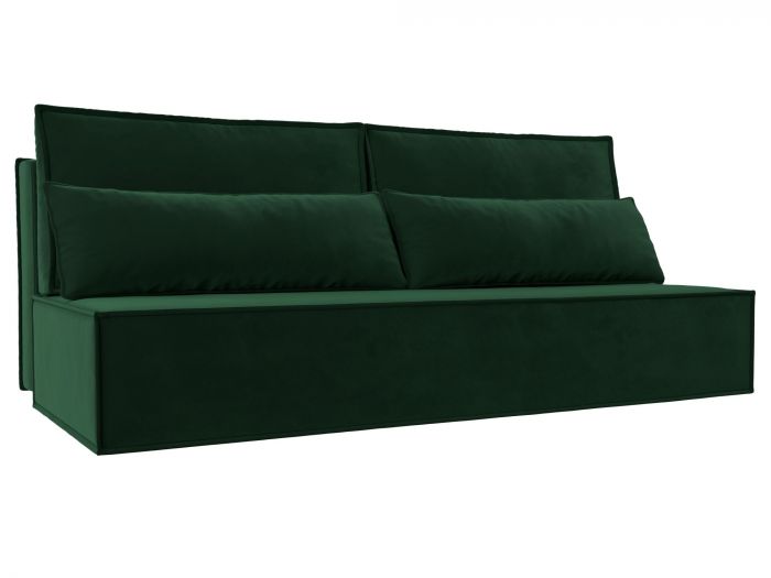 114494 Прямой диван Фабио Лайт | Велюр | Зеленый