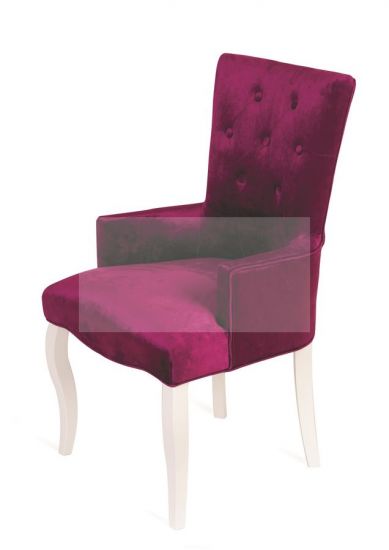 Кресло Виктория (эмаль белая - 26 - темно-розовый), шт