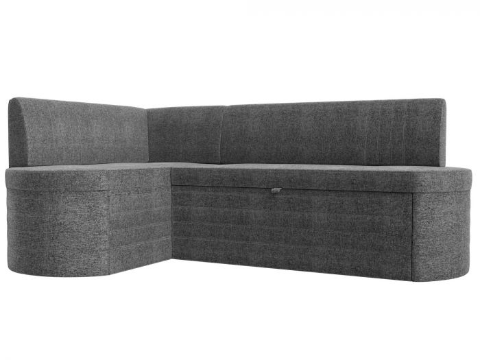 119443L Кухонный угловой диван Токио левый угол | Рогожка | Серый