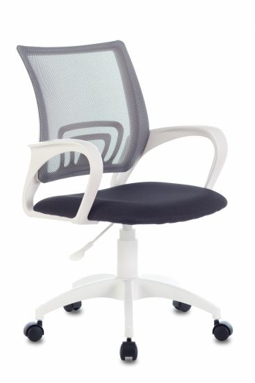 Кресло Бюрократ CH-W695NLT темно-серый TW-04 TW-12 сетка | ткань крестовина пластик пластик белый