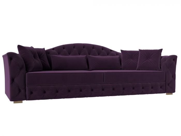 120331 Прямой диван Артис | Велюр | Фиолетовый